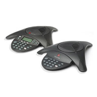 Polycom SoundStation2 conference phone, non-expandable, w/display. 